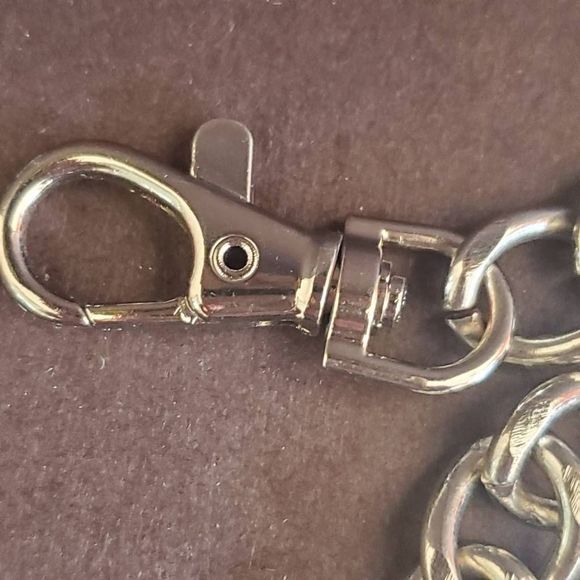 Michael Kors Silvertone Chain Link Belt M 38 Inches Long